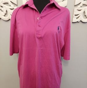 Polo Golf Vintage Isle Pink Shirt Size Large